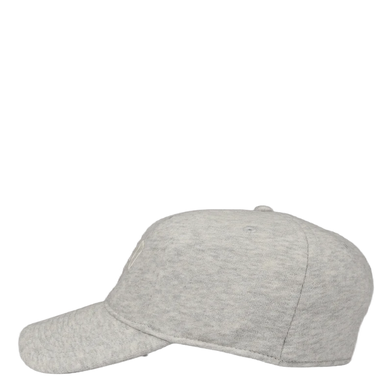 Logo Fleece Fitted Ball Cap Light Sport Heather