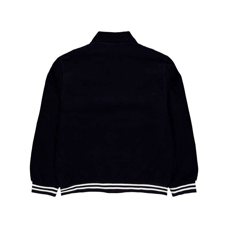 Rugged Letterman Jacket Dark Navy / Wax