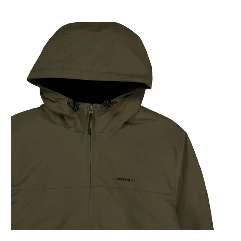 Hooded Sail Jacket 100% Nylon Cypress / Black