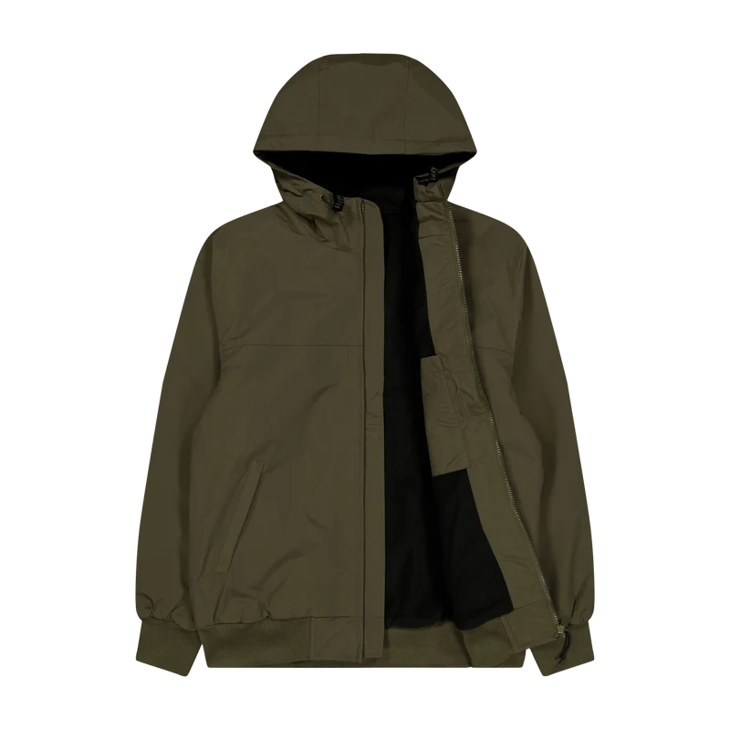 Hooded Sail Jacket 100% Nylon Cypress / Black