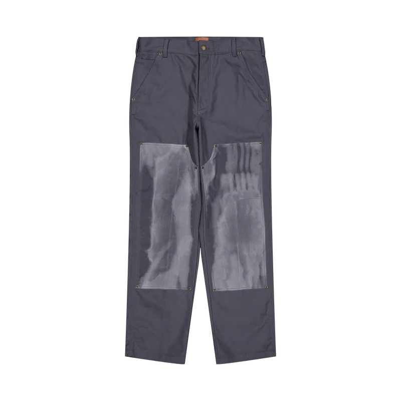 Lucas Waxed Double Knee Charcoal Grey