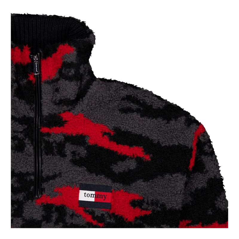 Tjcu Polar Fleece Zipmock Boulevard Grey