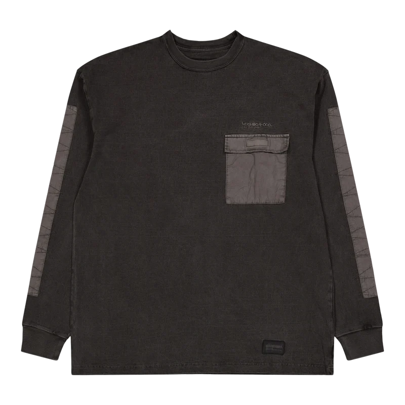 Design Pigment Dyed Crewneck L Black