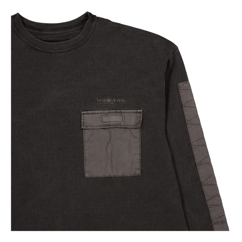 Design Pigment Dyed Crewneck L Black