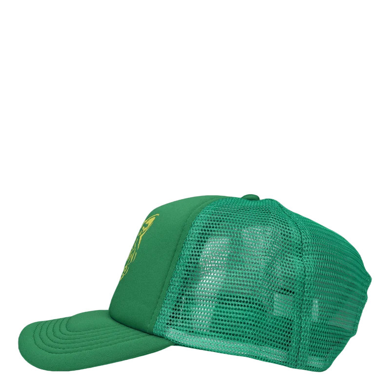 Leopard Trucker Cap Green