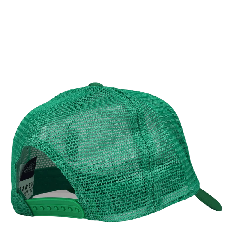 Leopard Trucker Cap Green