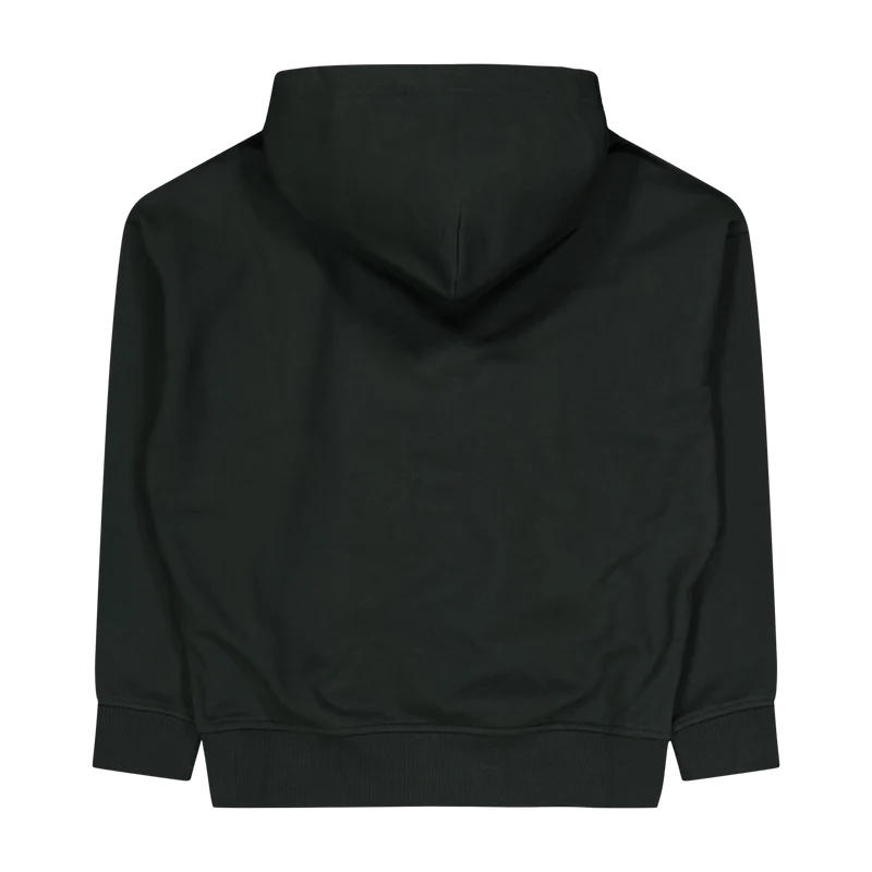 Relaxed Fit Logo Fleece Hoodie Faded Black Canvas