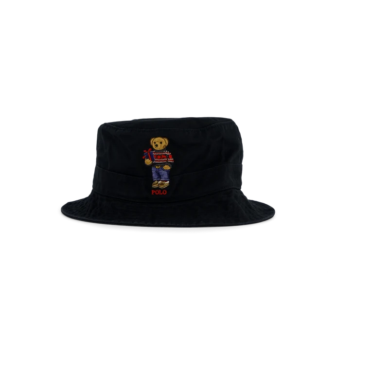 Polo Bear Twill Bucket Hat Polo Black