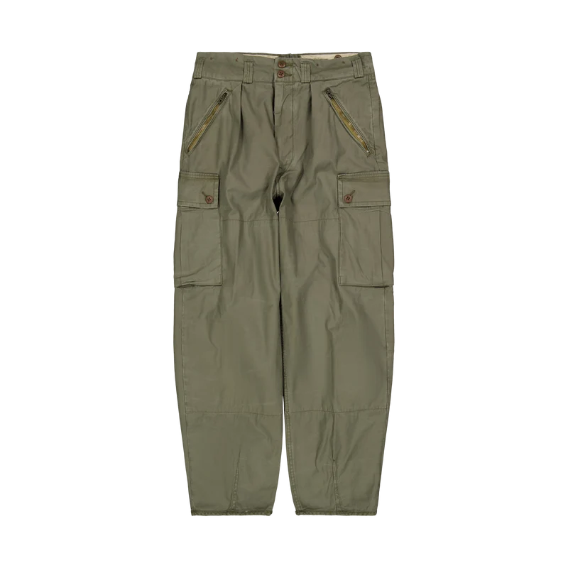 Baggy Fit Reverse-Sateen Cargo Pant Thermal Green