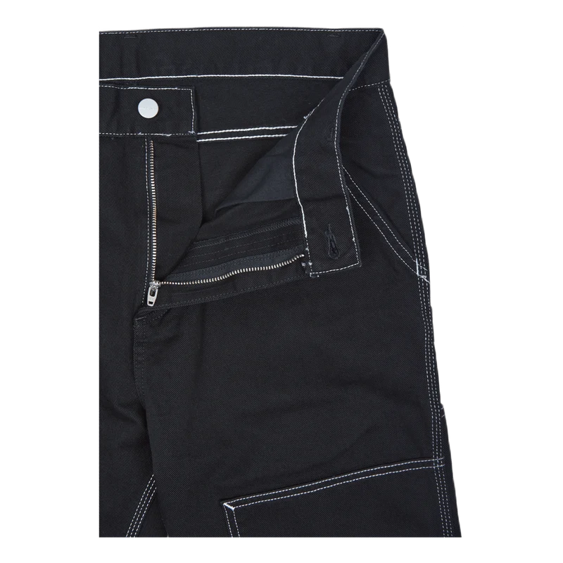 Double Front Pant Cotton Altad Black
