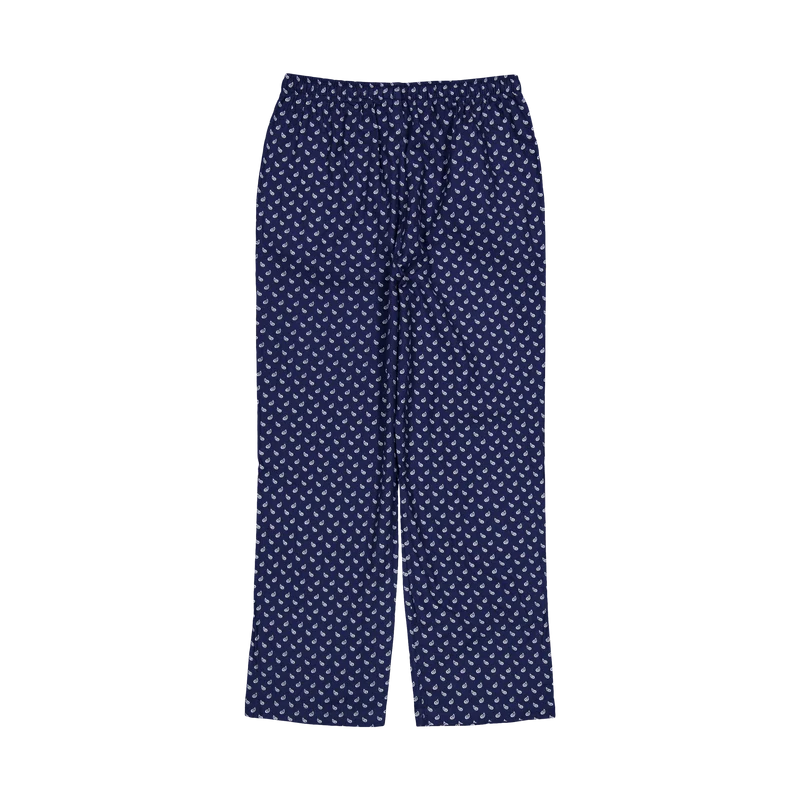 Plaid Flannel Pajama Set Navy Plaid