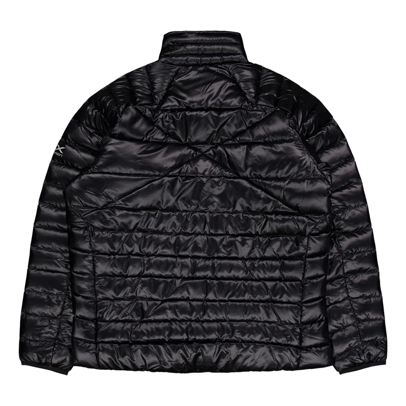 Water-Repellent Packable Down Jacket Polo Black