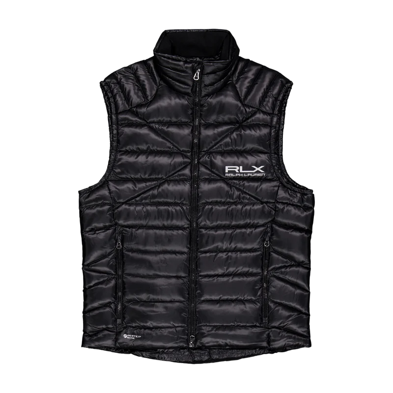 Water-Repellent Down Vest Polo Black