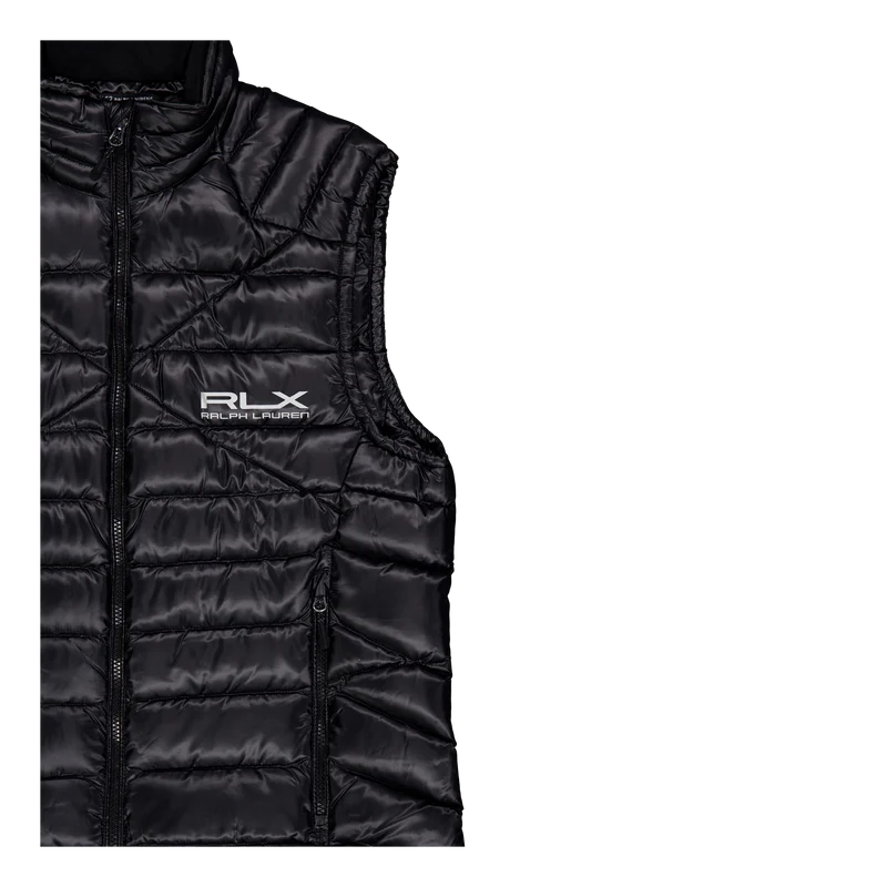 Water-Repellent Down Vest Polo Black
