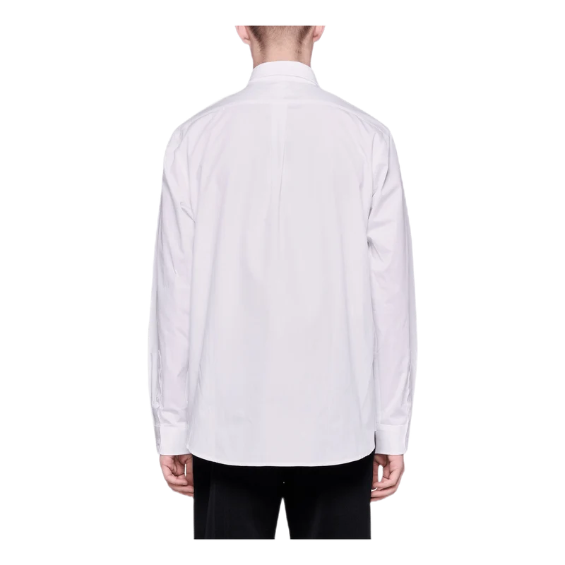 Poplin Palm Shirt White