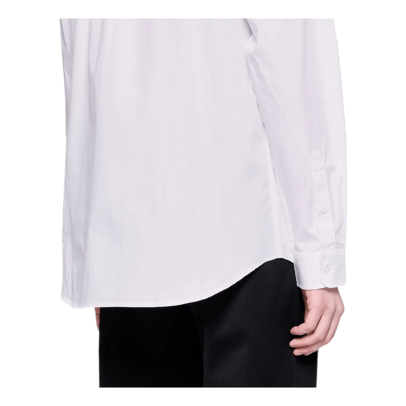 Poplin Palm Shirt White