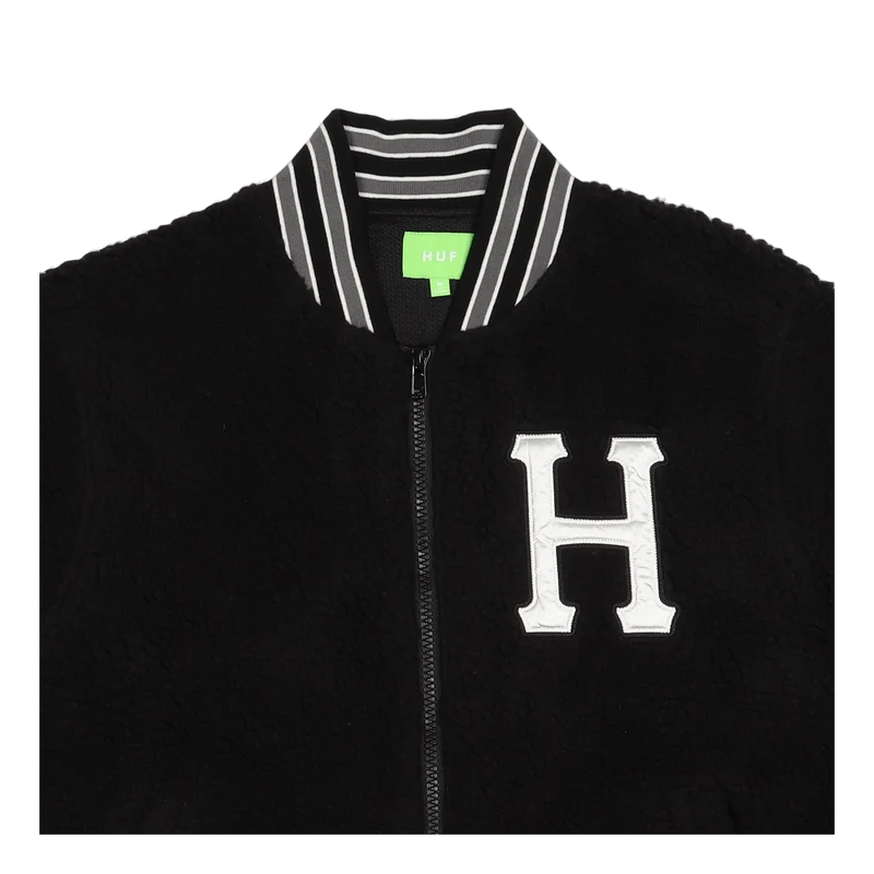 Sherpa Varsity Jacket Black