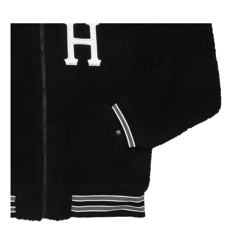Sherpa Varsity Jacket Black