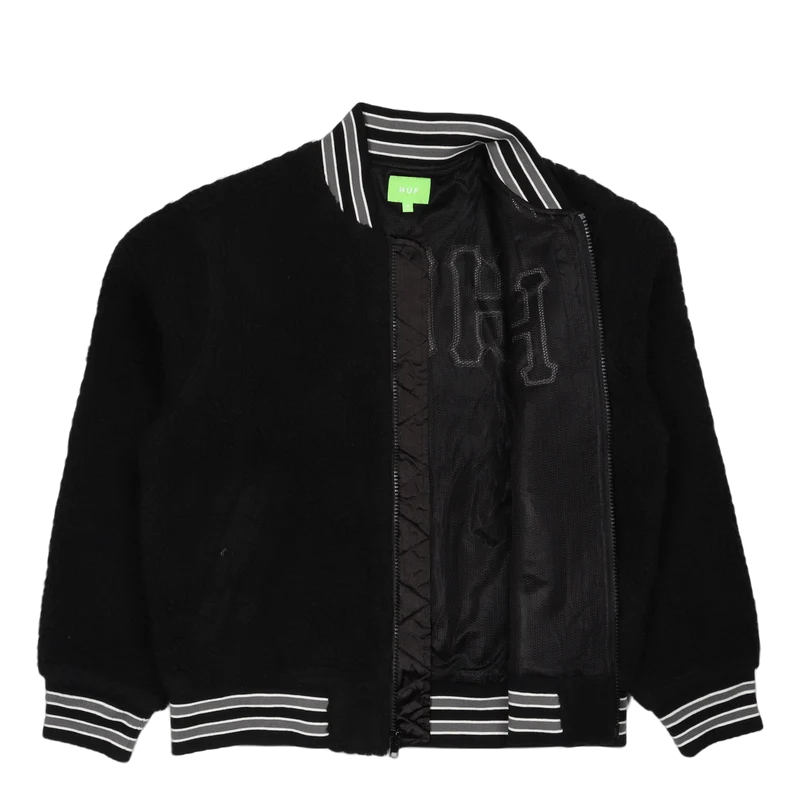 Sherpa Varsity Jacket Black