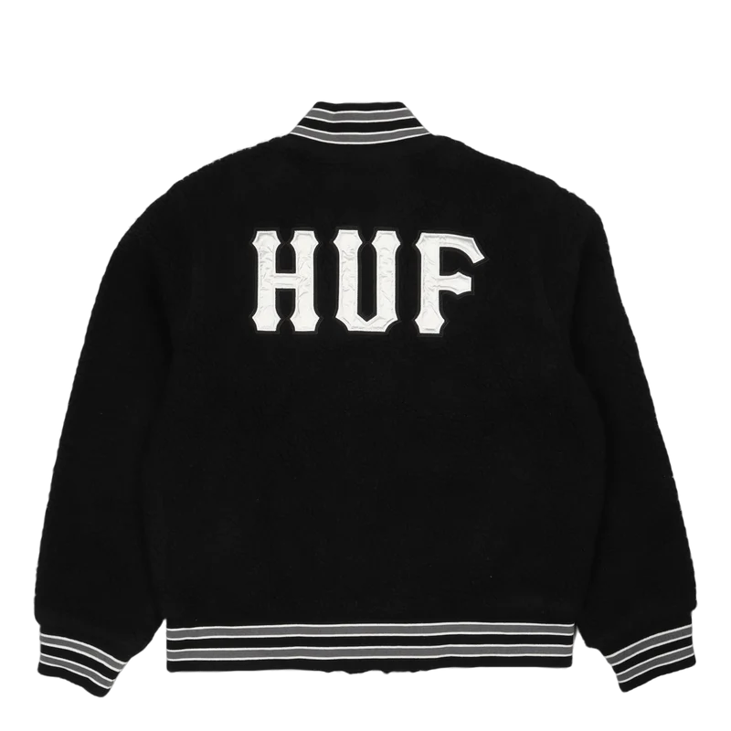 Sherpa Varsity Jacket Black