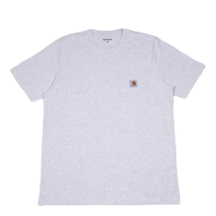 S/s Pocket T-shirt Cotton Sing Ash Heather