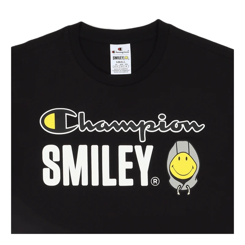 Champion X Smiley - Crewneck T Black Beauty