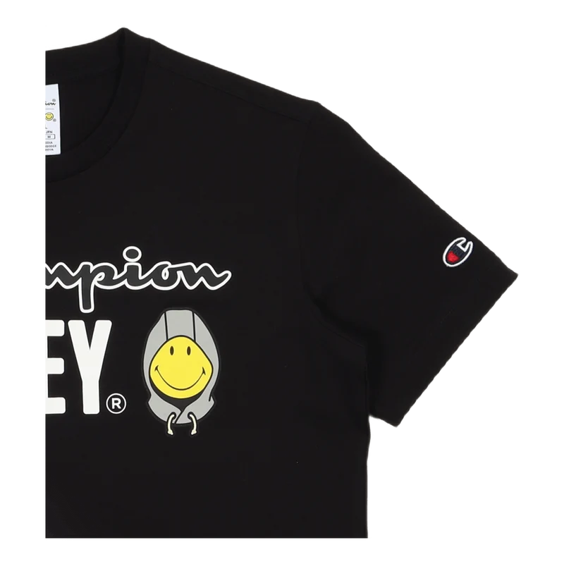 Champion X Smiley - Crewneck T Black Beauty