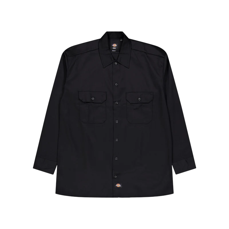 Work Shirt Ls Rec Black