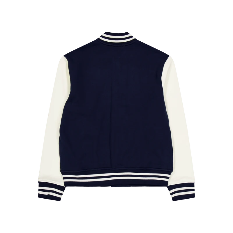 Fleece Baseball Jacket Cruise Navy/Clubhouse Cream