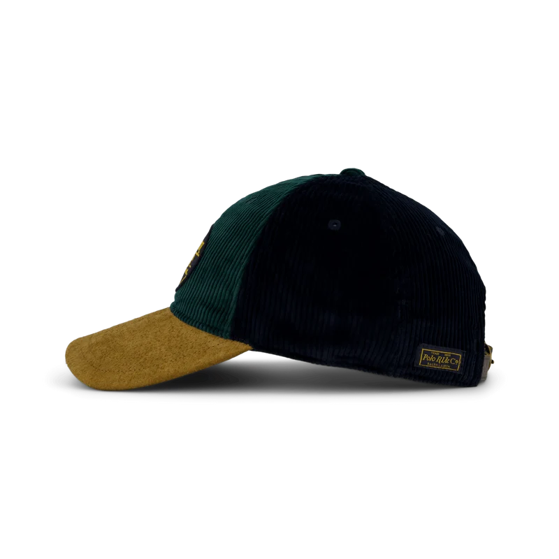 Suede-Bill Corduroy Ball Cap College Green/Aviator Navy
