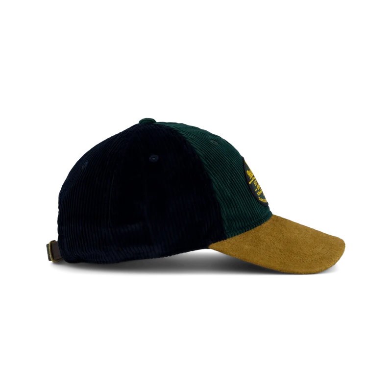 Suede-Bill Corduroy Ball Cap College Green/Aviator Navy