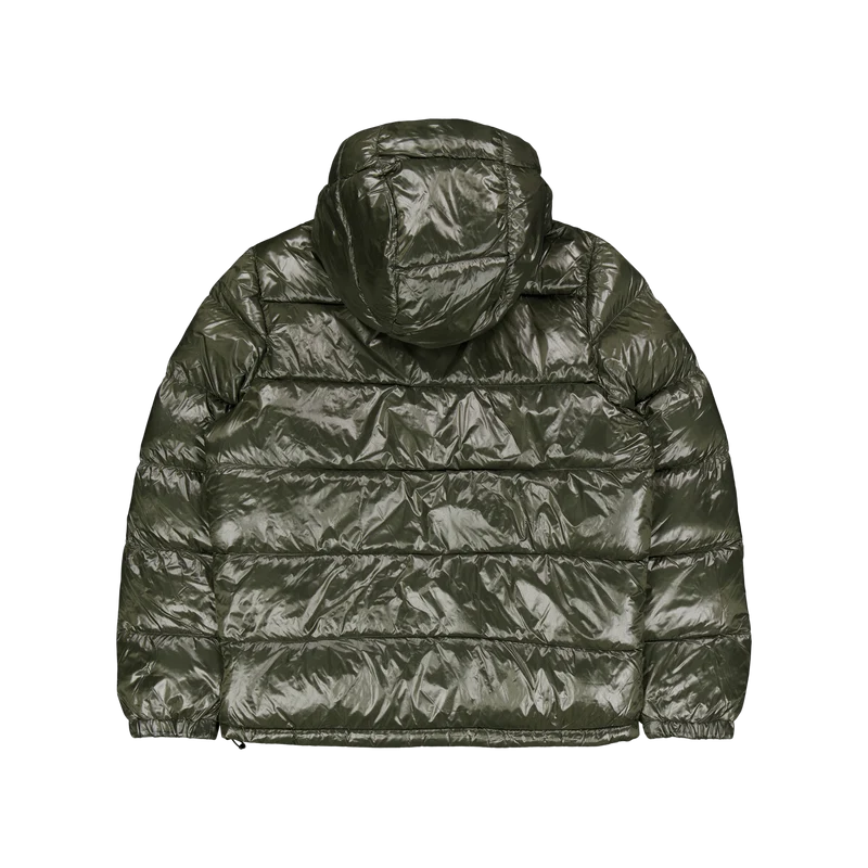 Water-Repellent Down Jacket Fossil Green/Rl 2000 Red