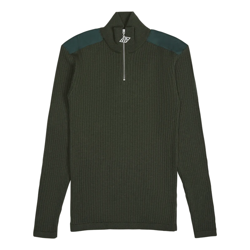 Zip Turtleneck Army Green