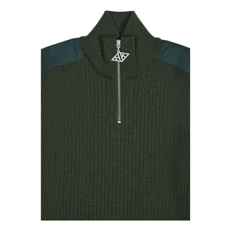 Zip Turtleneck Army Green