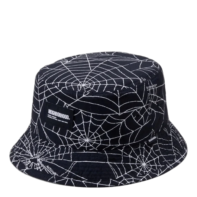 Spiderweb Bucket Hat Black