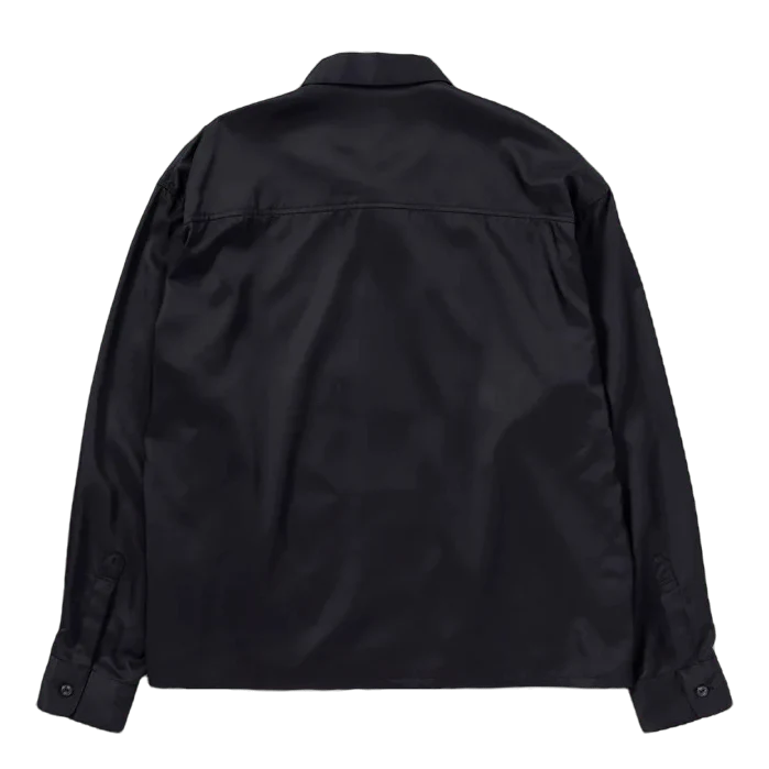 Bicolor Rayon Shirt Ls Black