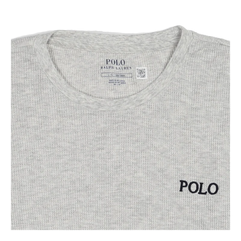 Waffle-Knit Sleep Shirt English Heather