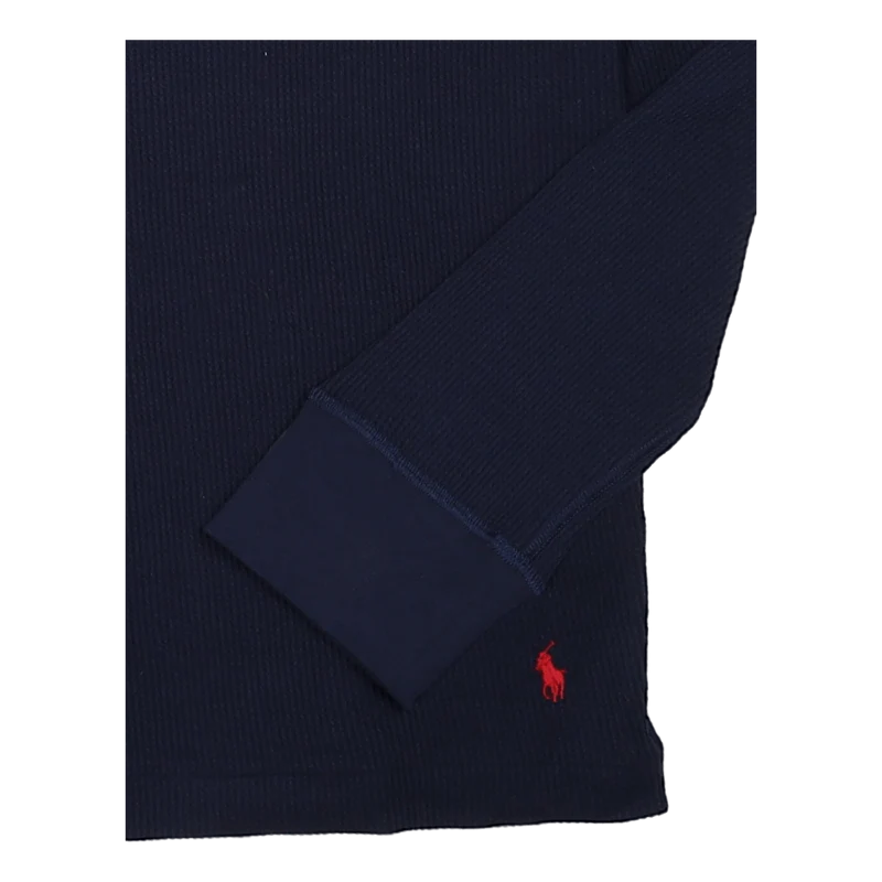 Waffle-Knit Sleep Shirt Cruise Navy