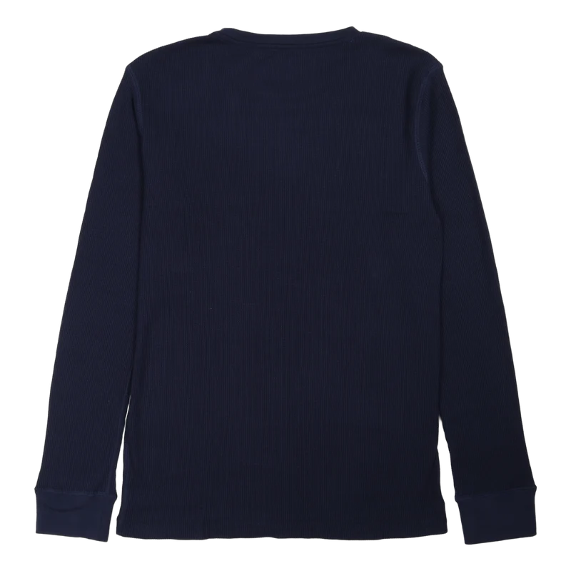Waffle-Knit Sleep Shirt Cruise Navy