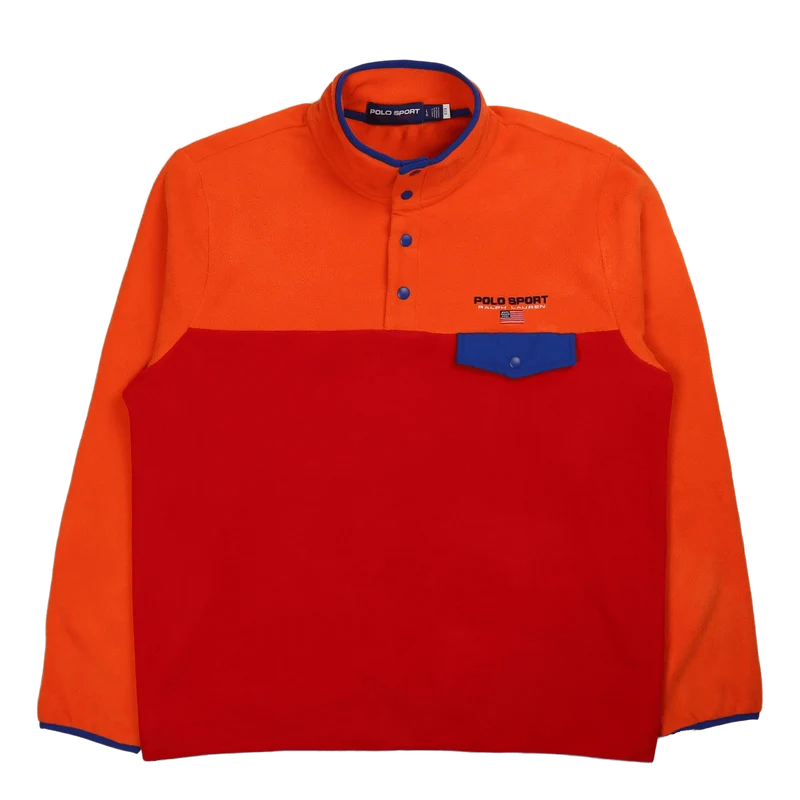 Polo Sport Fleece Sweatshirt Coastal Orange Multi