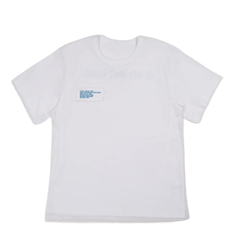 Trapunto Mesh Tee White