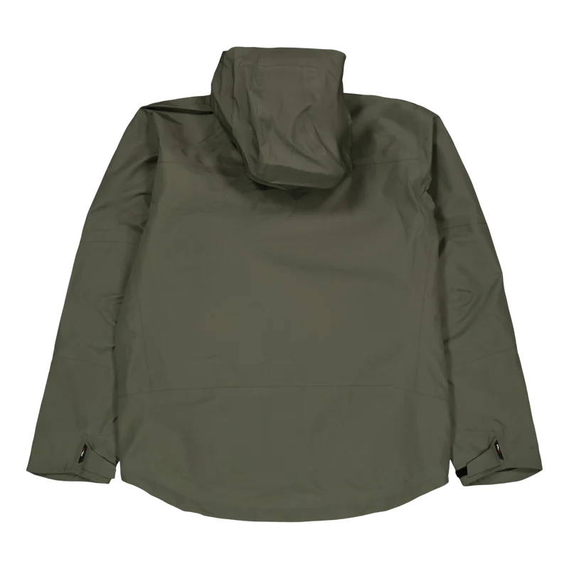 Water-Repellent Hooded Jacket Fossil Green