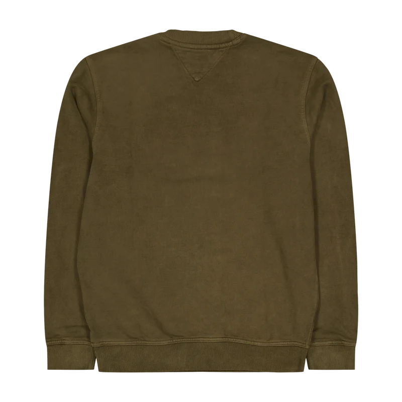 Tjm Reg Tonal Badge Cneck Drab Olive Green