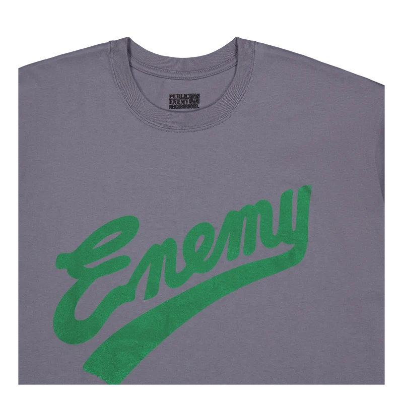 Nh X Public Enemy . Tee Ss-1 Gray