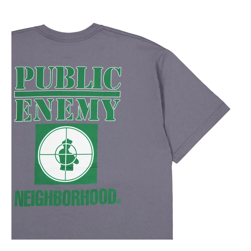 Nh X Public Enemy . Tee Ss-1 Gray