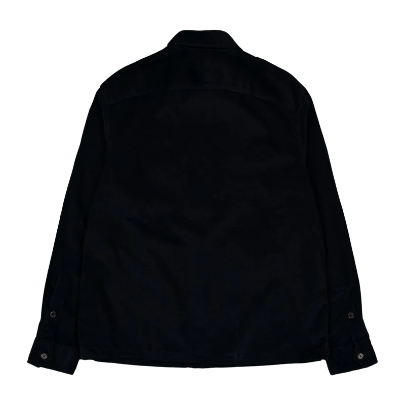 Classic Fit Corduroy Workshirt Polo Black