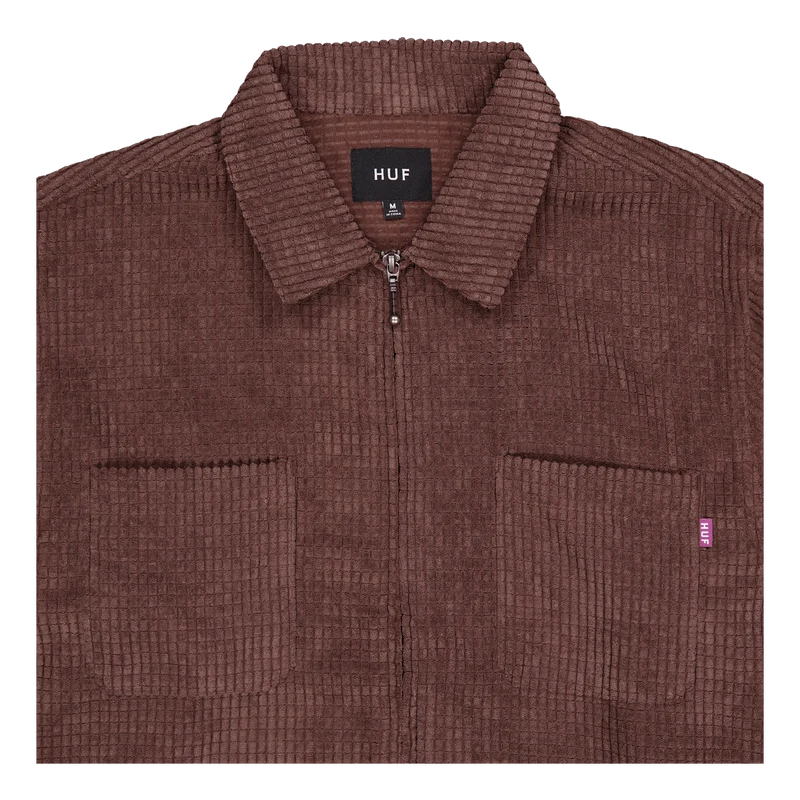 Cornelius Zip Shirt Eggplant