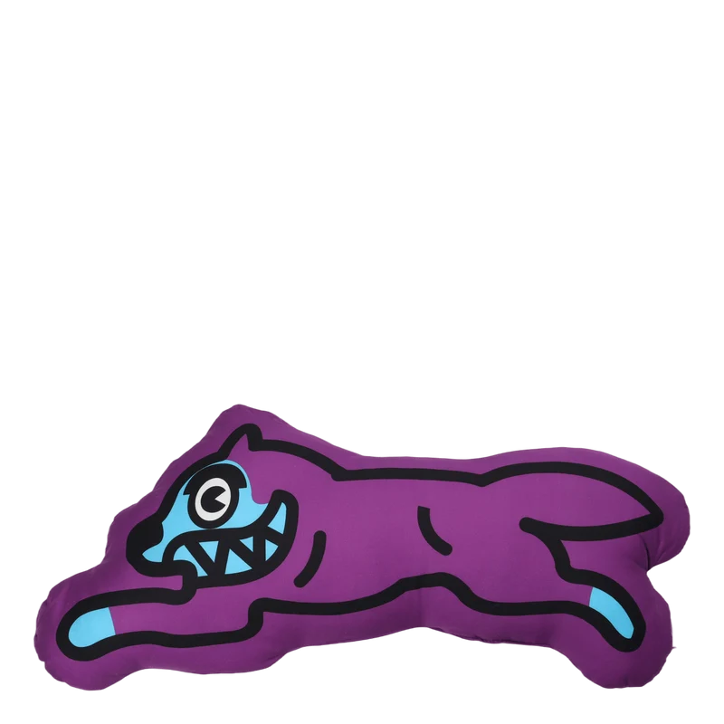 Running Dog Cushion Purple