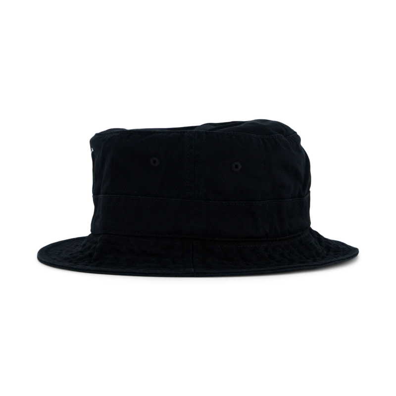 Cotton Chino Bucket Hat Polo Black