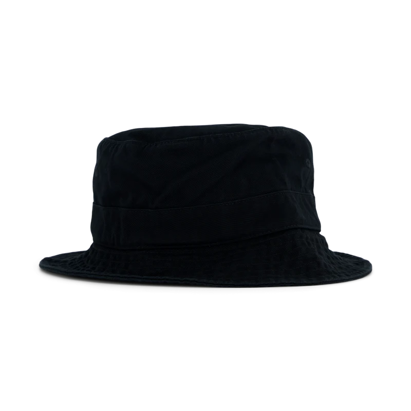 Cotton Chino Bucket Hat Polo Black